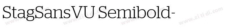 StagSansVU Semibold字体转换